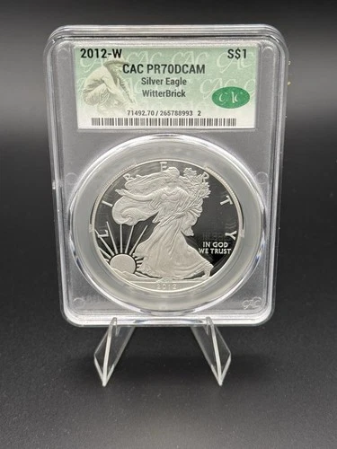 2012-W American Silver Eagle PR70 DCAM CAC Coin