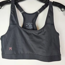 Ruby Ribbon Ultimate Demiette Style 3042 Size 34 Black Bralette Sports Bra