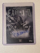 2025 Topps Exalted WWE Roxanne Perez Black and White Signatures Autograph