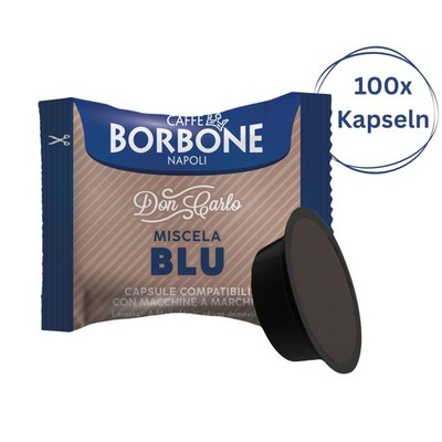 Caffè Borbone Kaffeekapseln Don Carlo Blau 100x Kapseln Kaffeemaschine Lavazza *