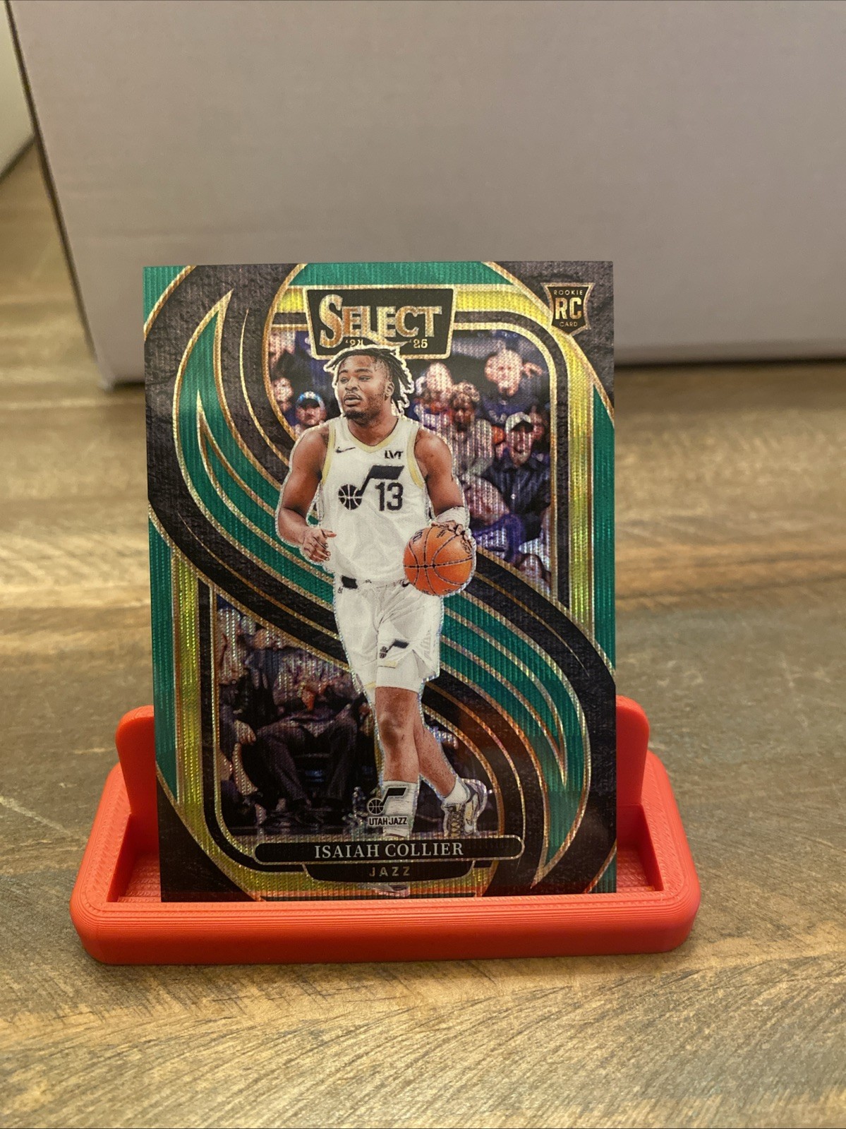 2024-25 Panini Select Premier Level Isaiah Collier Green Wave Prizm #50/50 (RC)