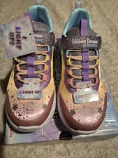 Image of Skechers unicorn light Up trainers size 1 new with box