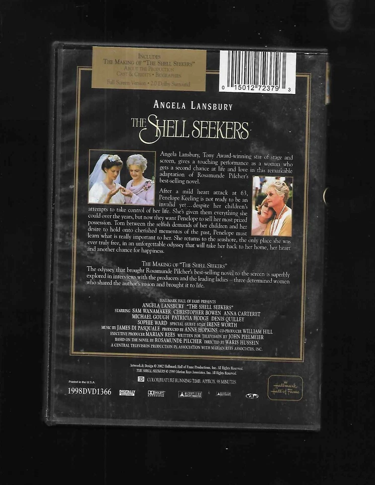 * OOP * Waris Hussein's THE SHELL SEEKERS - Angela Lansbury - RARE HALLMARK - Image 2 of 2