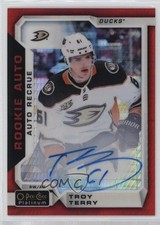 2018 O-Pee-Chee Platinum Rookie Autos Red Prism 44/50 Troy Terry #R-TT Auto lk8