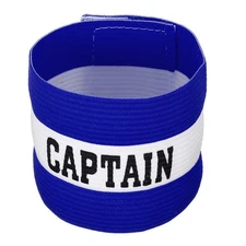 Elastic Captain's Armband  Soccer Team Training Arm Band Blue