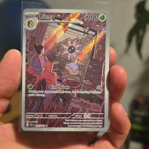 Pokemon Lileep 145/142 Illustration Rare Stellar Crown Pokemon Holo Near Mint