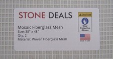 Mosaic Mesh for Back Mounted Tile, 36 Inches Wide by 48 Inches Long, Pack of ...