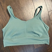 Duluth Sports Bra Women's XL Strappy Sleeveless Athletic Solid Casual Green