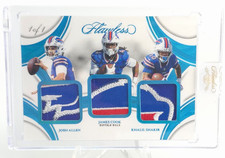 2025 Flawless - Allen / Cook / Shakir - Triple Patches Platinum - 1/1 - 1 of 1