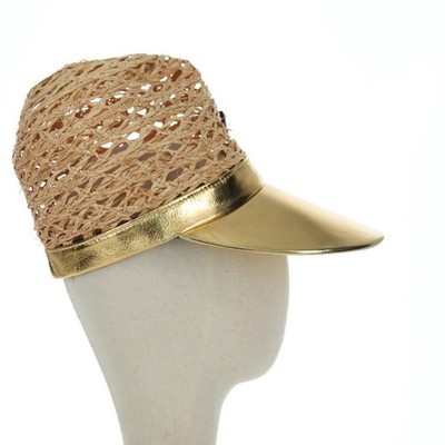 PRADA Hat Raffia S Beige 1HC225 Auth BAZ670M | eBay