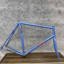 Vintage Trek 1420 Aluminum Road Bike Frame 61cm Blue Easton 700c 126mm Tall