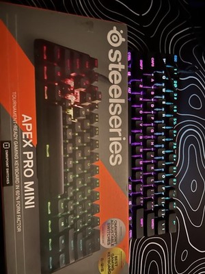 SteelSeries Apex Pro Mini Wired 60% Gaming Keyboard RGB Illuminated Black