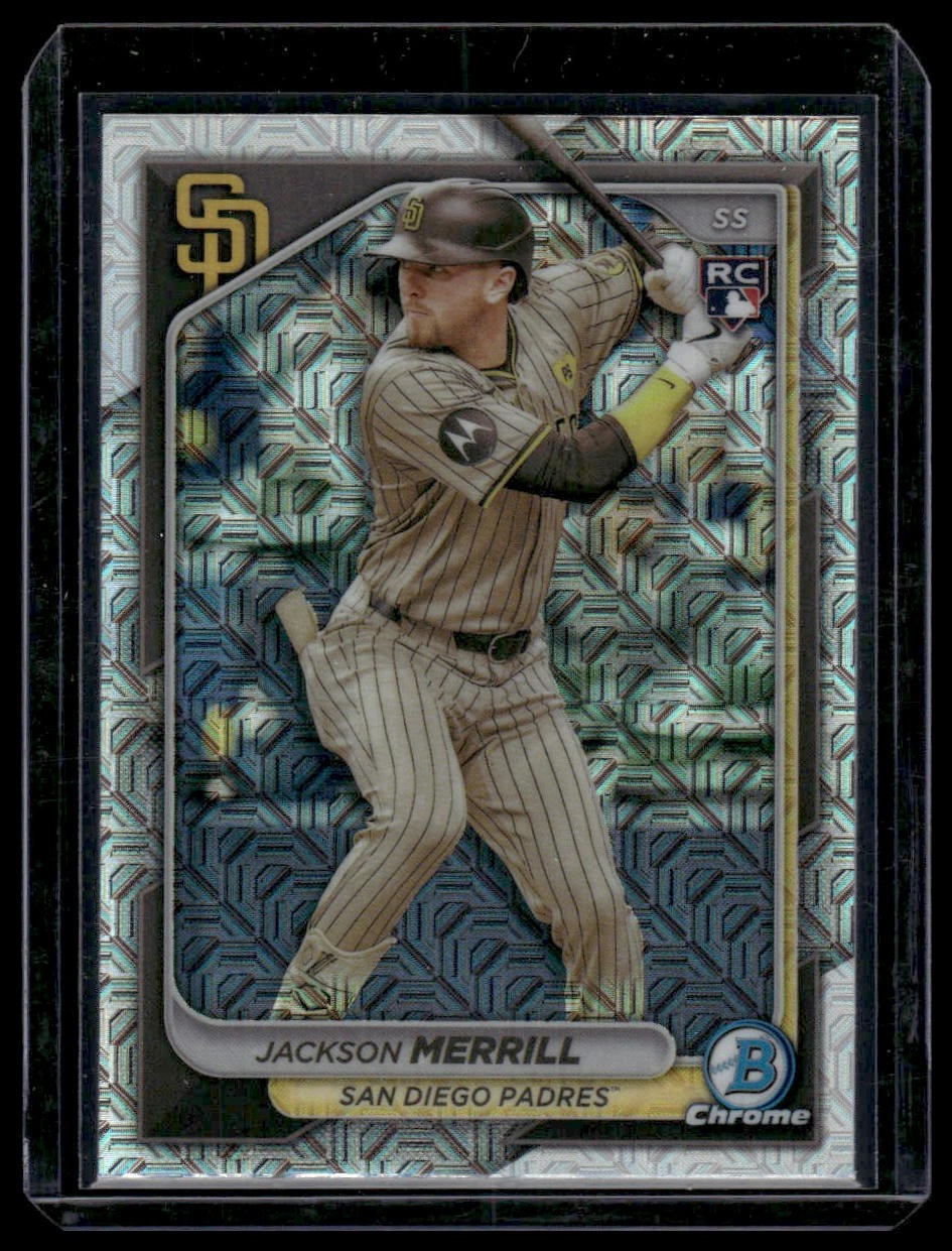 2024 Bowman Chrome #27 Jackson Merrill Mojo Refractors