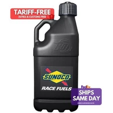 Sunoco Race Jugs M7500BK, One Black Plastic Black Sunoco Motorsports Jug 5 Gal 