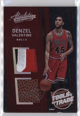 2016-17 Panini Absolute 10/25 Denzel Valentine #6 Dual Patch nd3