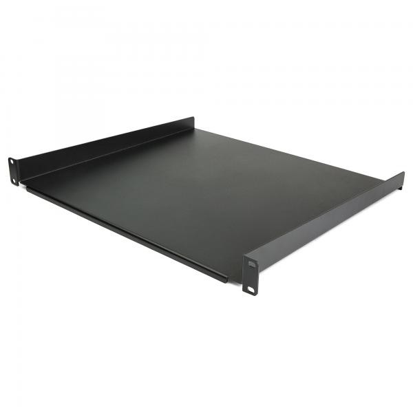 Startech Nero Scaffale 1U - 16In Profondo, Accessori Per Armadio Rack, - Immagine 2