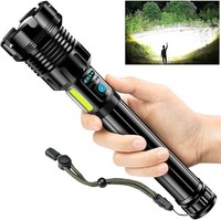 Taschenlampe Led Aufladbar, 1000000 Lumen Extrem Hell Taschenlampen 24H+ Stun...