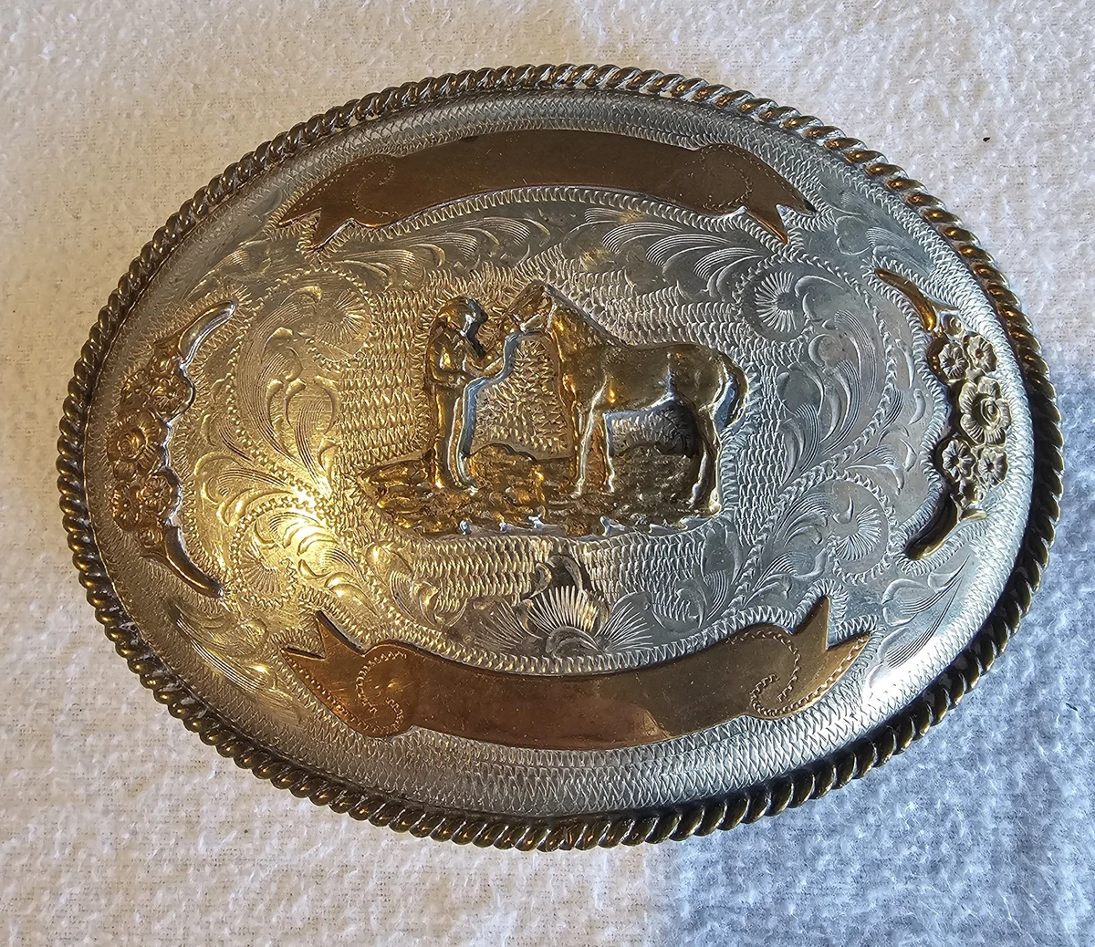 ?Huge ?”J” ALPACA VTG buckle alpaca buckle products for sale | eBay main image 2