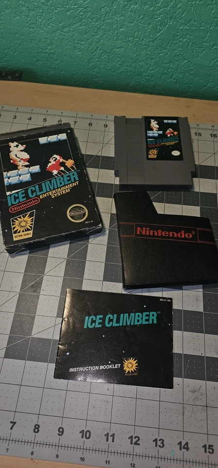 Juegos clásicos Nintendo 5 en caja, kunfu, escalador de hielo, béisbol, bicicleta emocionante Foto 3 de 4