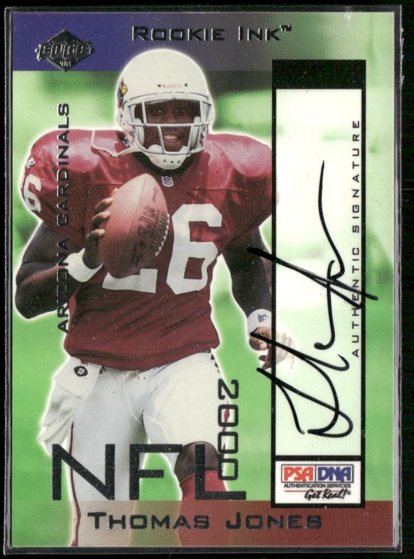 2000 Collector's Edge T3 #TJ Thomas Jones Rookie Ink #/915