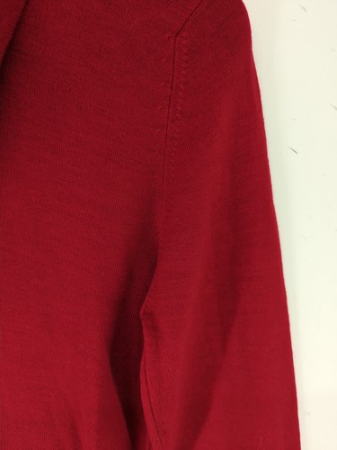 Jaeger Damen Pullover M Rot 100% Wolle Rollkragenpullover - Bild 5 von 6