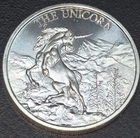 Intaglio Mint, The Unicorn, 1 ozt .999 silver round (2RM6)