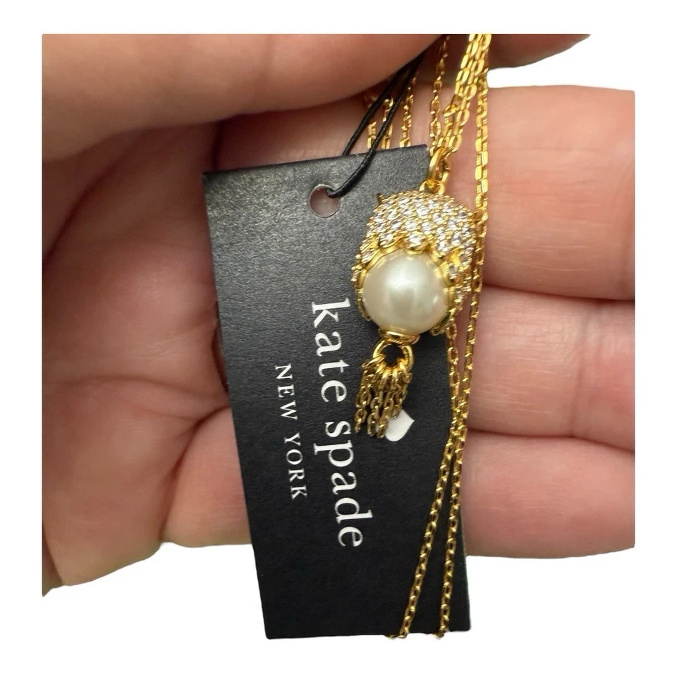 Collar Pedante Kate Spade Invierno País de las Maravillas Búho Hoot Nuevo con Etiquetas Foto 4 de 4