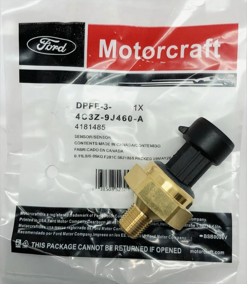 Sensor de pressão traseira de escape DPFE-3 EBP para F-350 Diesel 6.0L 7.3L antes de 2004 - Imagem 2 de 4