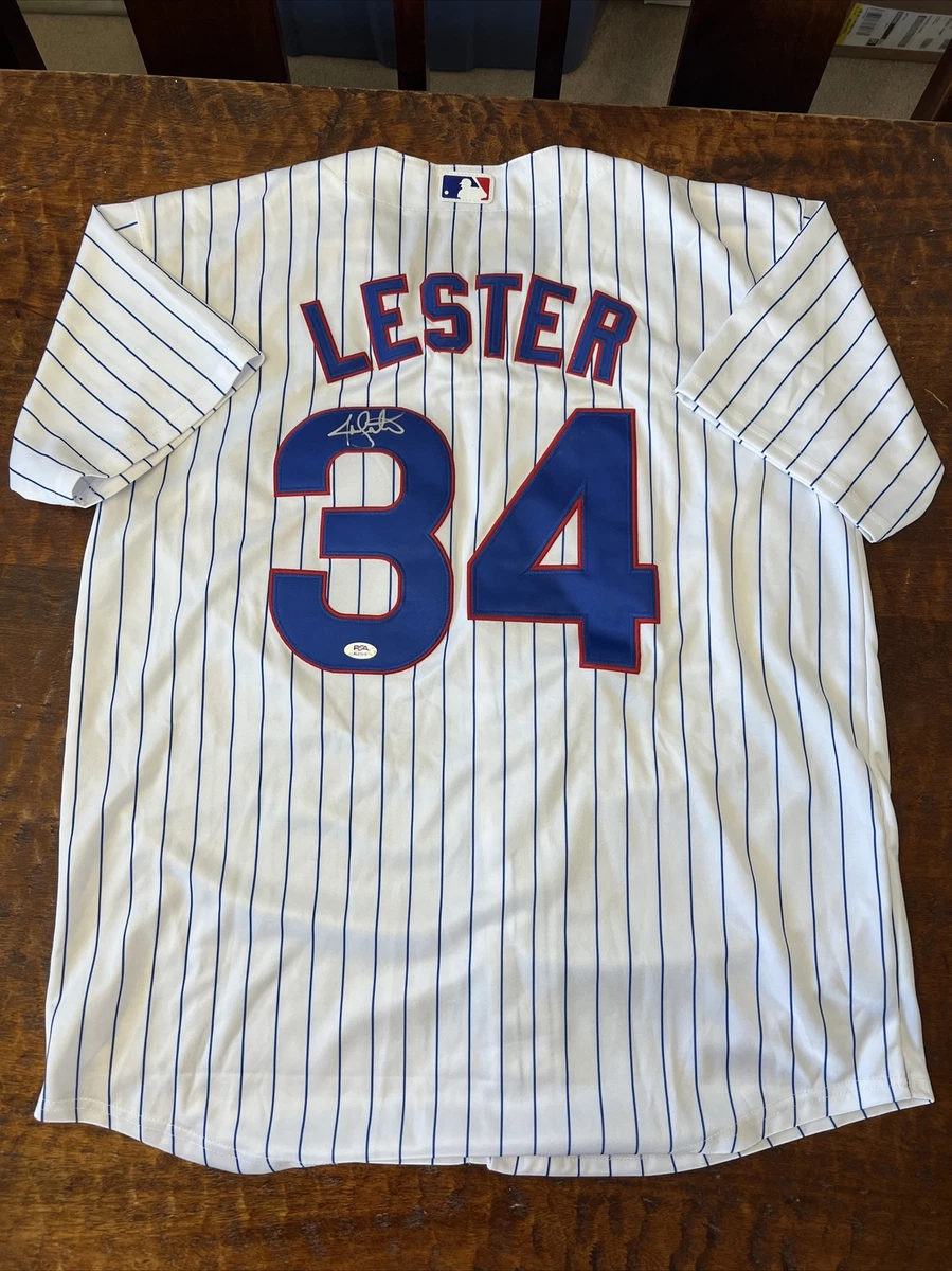 Jon Lester Signed Chicago Cubs Jersey PSA DNA Coa Autographed