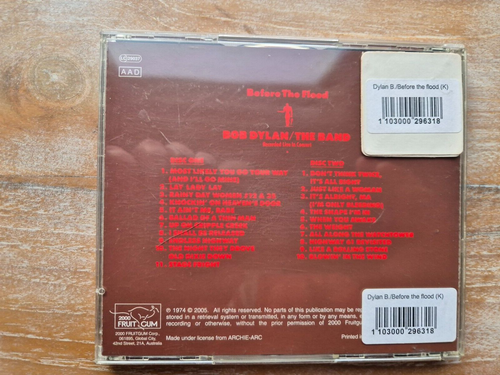 BOB DYLAN/THE BAND BEFORE THE FLOOD 2CDS 1974/2005 - Picture 2 of 3