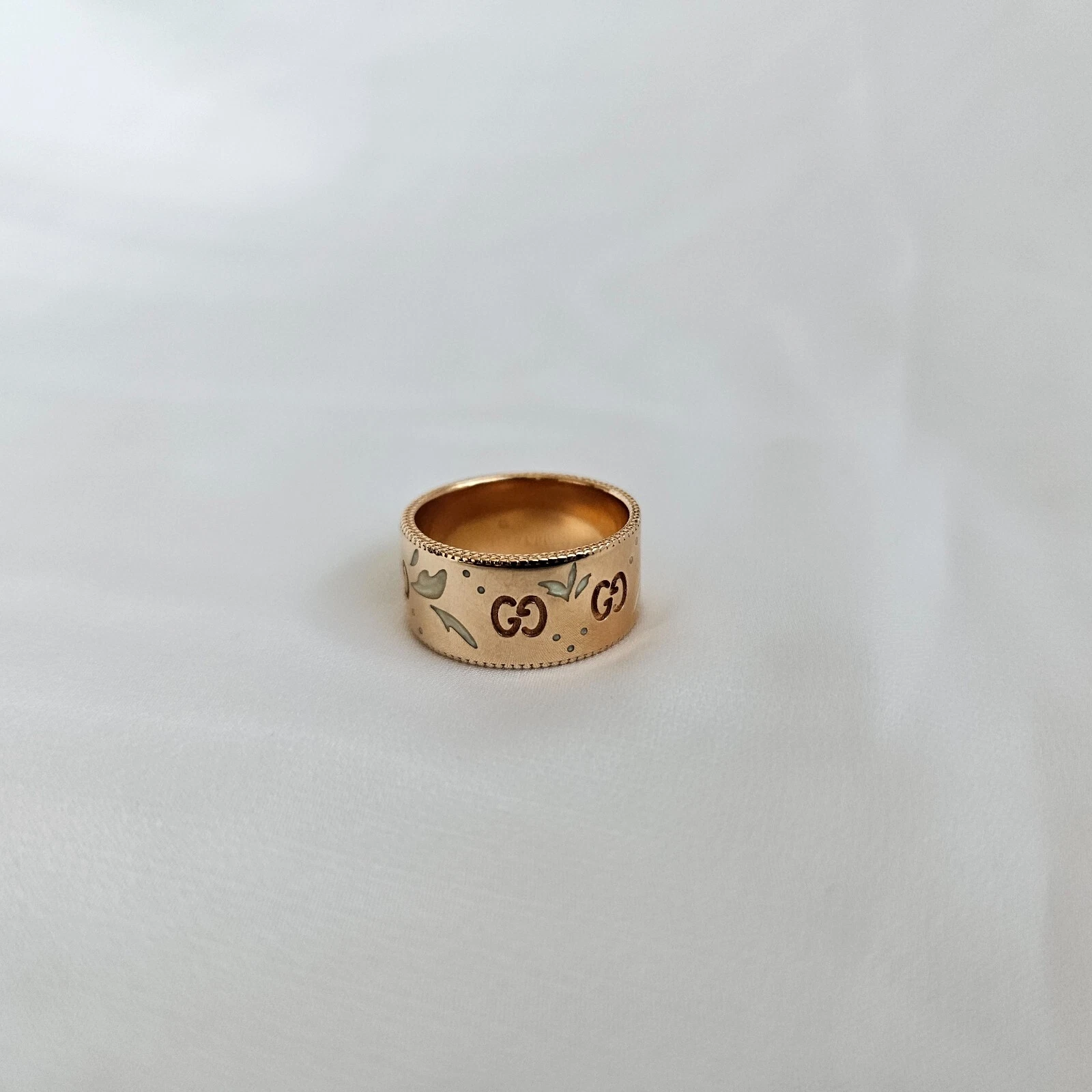 Gucci GG Icône Bloom Bague Or Rose Bijoux, 13