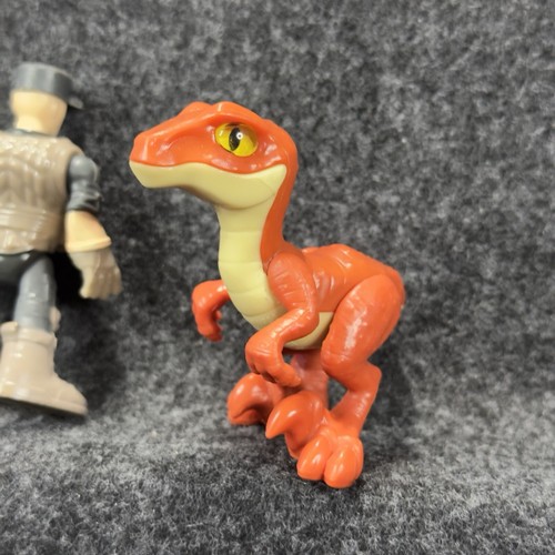 Imaginext Jurassic World Dino Owen - Guard Figure Lot w/ Raptor - 3 pc Fig Lot - Picture 13 of 13