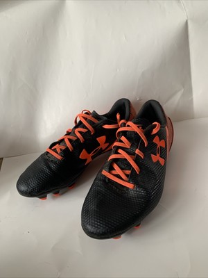 orange under armour soccer cleats
