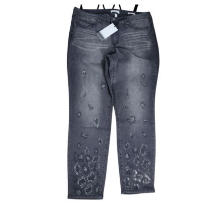 Sofia Vergara Womens Jeans Size 14  Skinny Ankle Stretch black  NWT 10