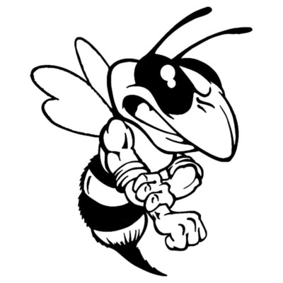 Evil Bee Wasp Hornet Vespa Piaggio Sticker Decal 1pc 6cm 