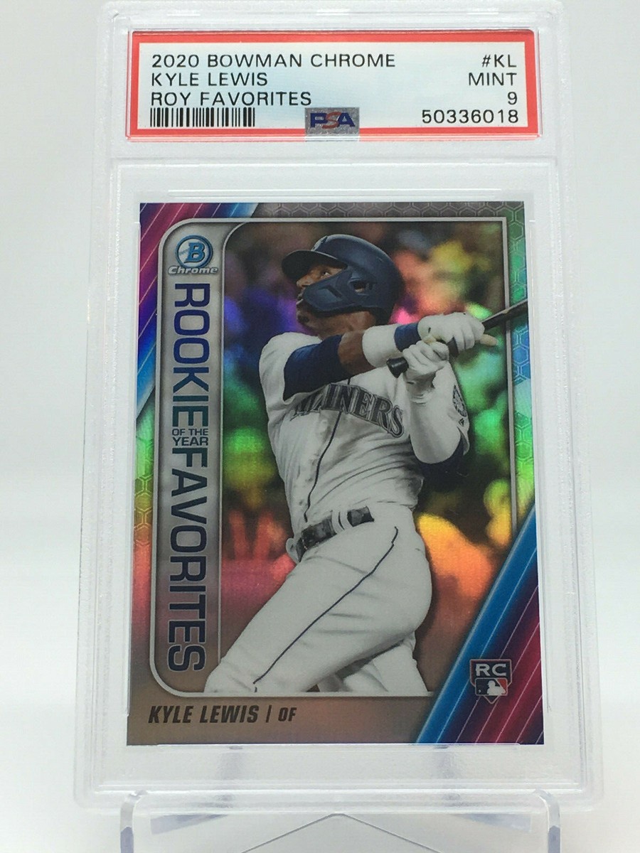 2020年新人王 Kyle Lewis RC Autograph Bowman 2020 Bowman Chrome Kyle Lewis RC Rookie Card PSA 10 Gem