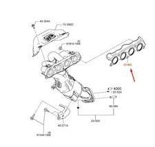 MAZDA MX-5 MK4 Abgaskrümmerdichtung PEJ513460 NEU ORIGINAL