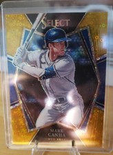 2022 Panini Select Mark Canha Gold Disco Prizm /10 Premier Level