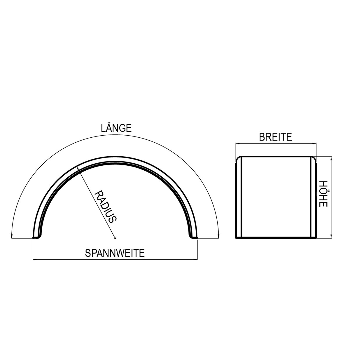 2 x Träger 34mm passend für Tragrohr, Halterung für Anhänger 2 x Träger 34mm passend für Tragrohr, Halterung für Anhänger