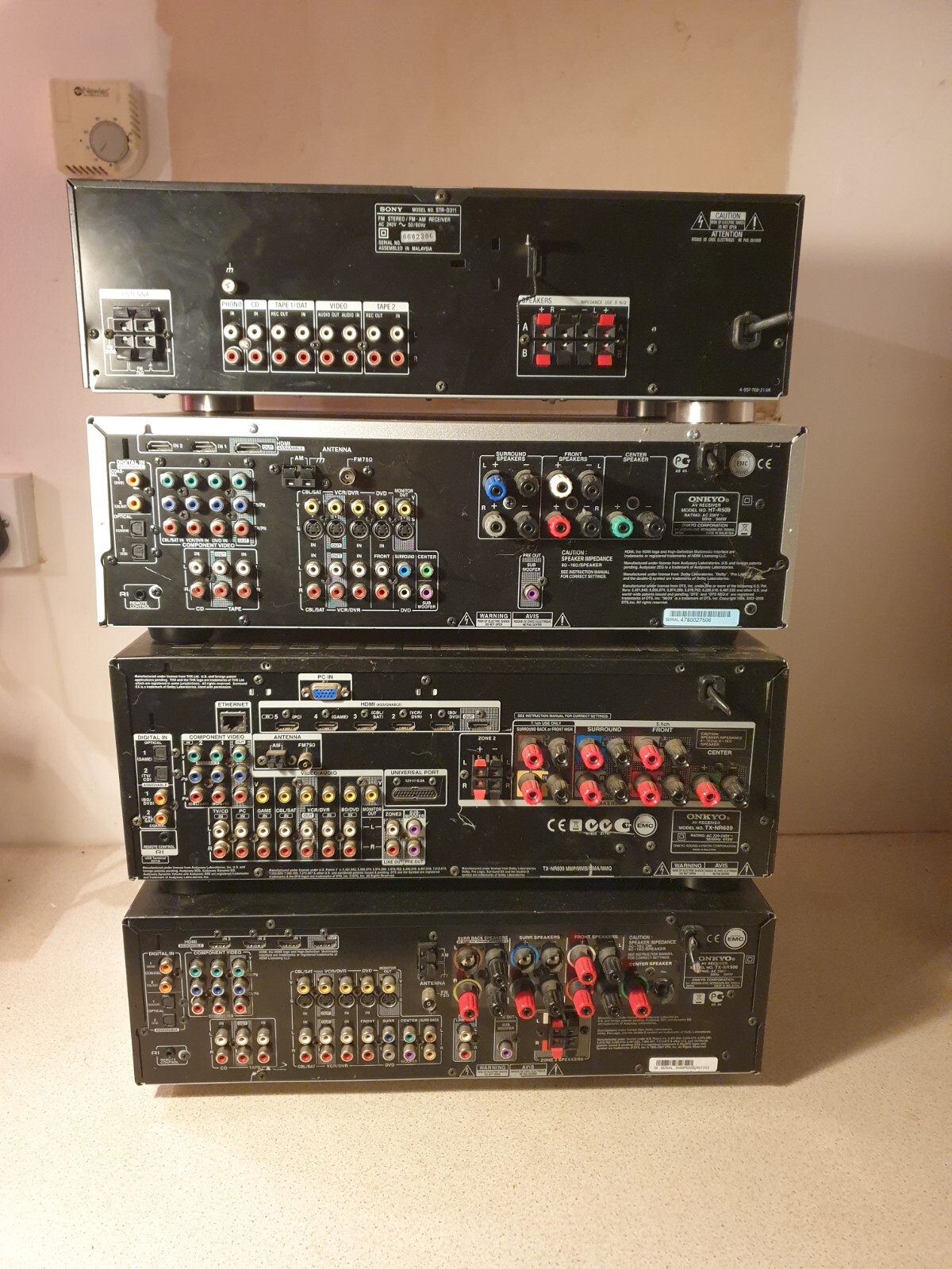 JOB LOT OF ONKYO/SONY STEREO AMPLIFIERS, SPARES OR REPAIRS eBay