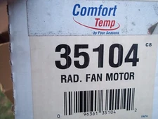 Engine Cooling Fan Motor COMFORT TEMP  4 Seasons 35104