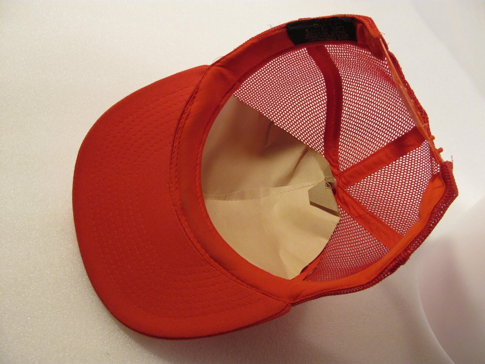 Solid Red Trucker Hat Unisex Adjustable Snapback … - image 5