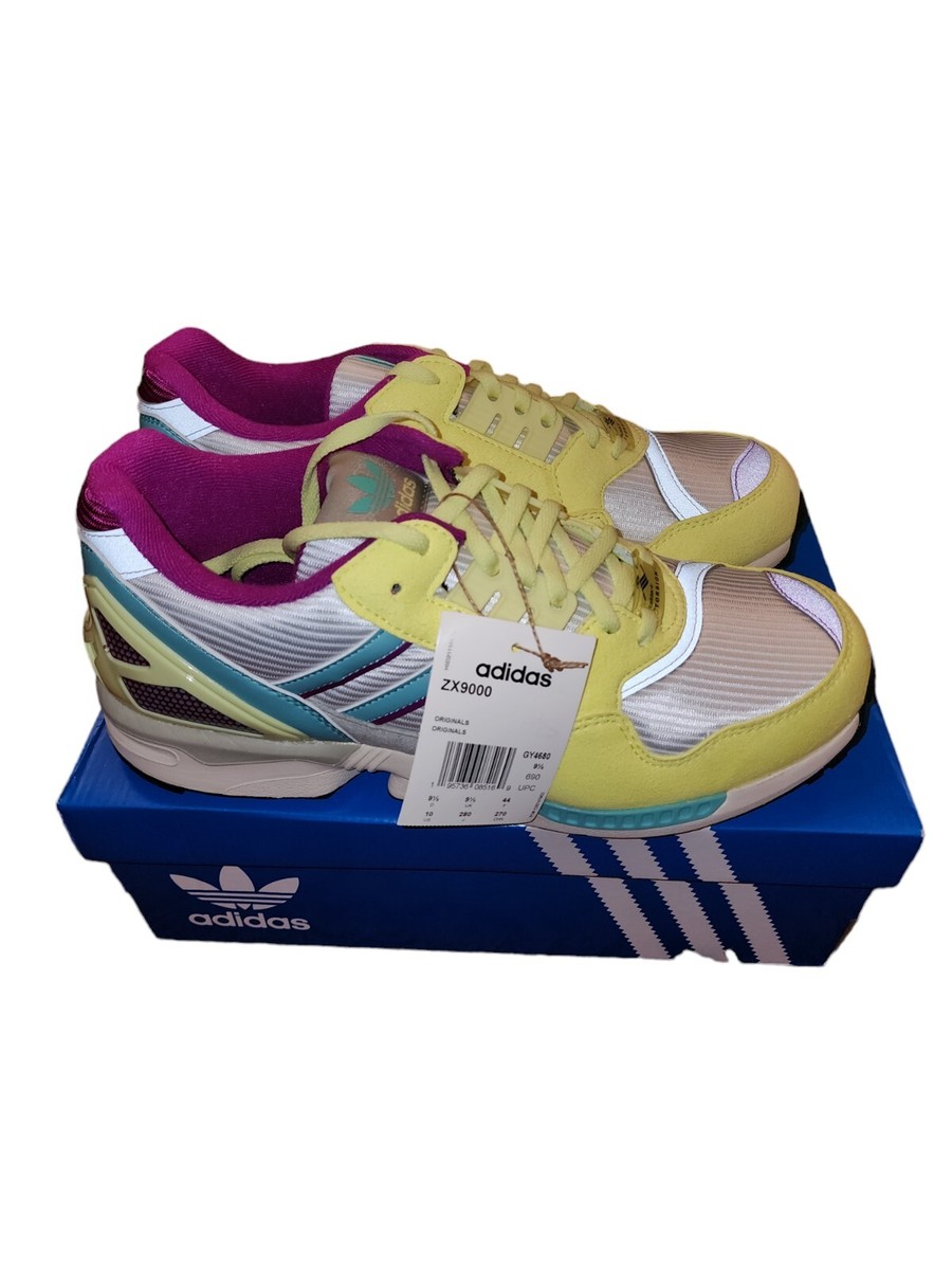 adidas ZX9000 Pulse Yellow Silver Green White Purple Easter adidas ZX9000 Pulse Yellow Silver Green White Purple Easter