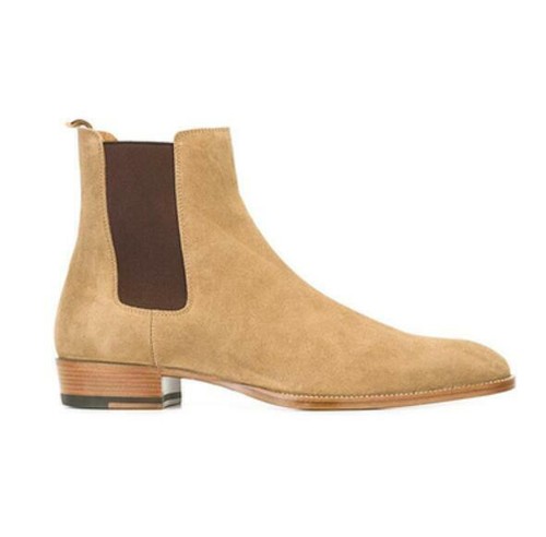 38-47 Herren echtes Rindsleder Chelsea Stiefel Schuhe Business Slipper Party formell L - Bild 9 von 19