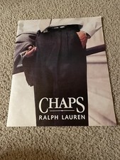 Vintage 1998 CHAPS RALPH LAUREN MEN'S CLOTHING DRESS PANTS PRINT AD 1990s