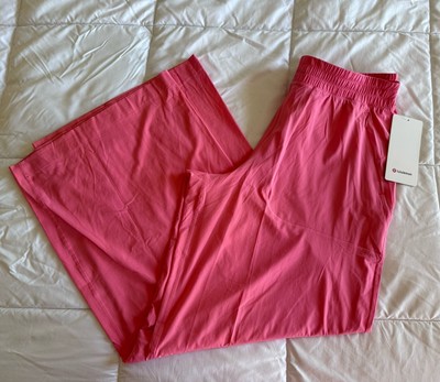 Lululemon Women's Size 12 Swift Wide-Leg Mid-Rise Pant Pink SAKP