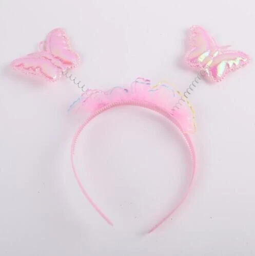 Light up Butterfly Wing with Wand Headband LED Fairy Princess Wing Party Costume - Image 3 of 4