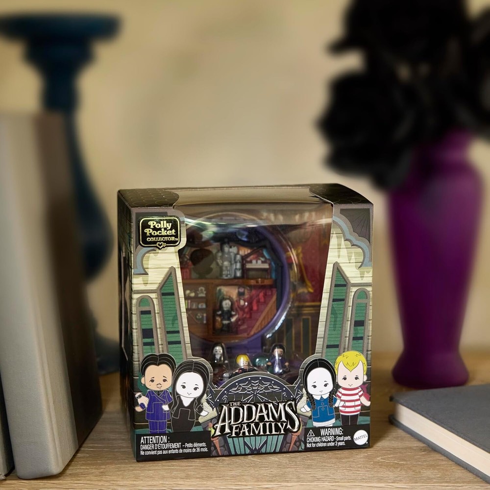 Mattel The Addams Family Collectors Edition Polly Pocket Compact New Wednesday