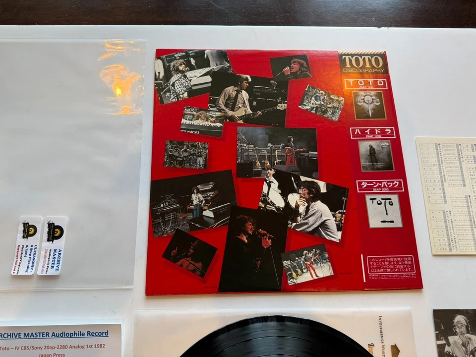 Toto IV CBS/Sony '82 1st Analog Japan ARCHIVE MASTER Ultrasonic CLEAN - Image 3 of 4