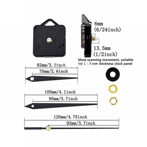 Preview Full Size Image Quartz Clock Movement Mechanism Hands Wall Repair Tool - Picture 9 of 11